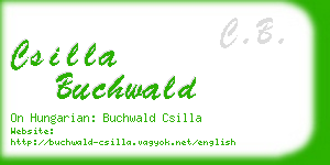 csilla buchwald business card